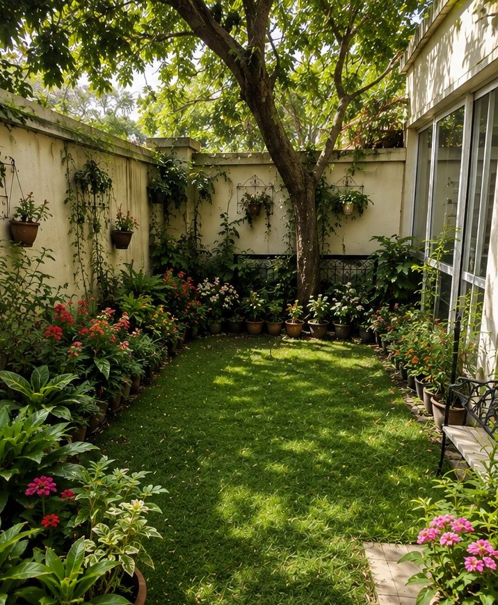 Courtyard brought back to life — after Udyan Mali care